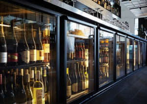 store full of glass display commercial refrigerators
