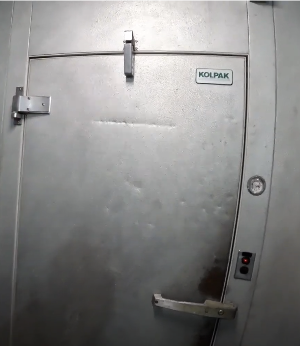 Walk in freezer door